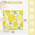 thumbnail image 3 of GZHJMY Washcloths Set Bathroom Kitchen Wash Cloths Face Towels Wipes Fresh Lemons Leaves Decorative 12x12 Inch 5 Pack, 3 of 7