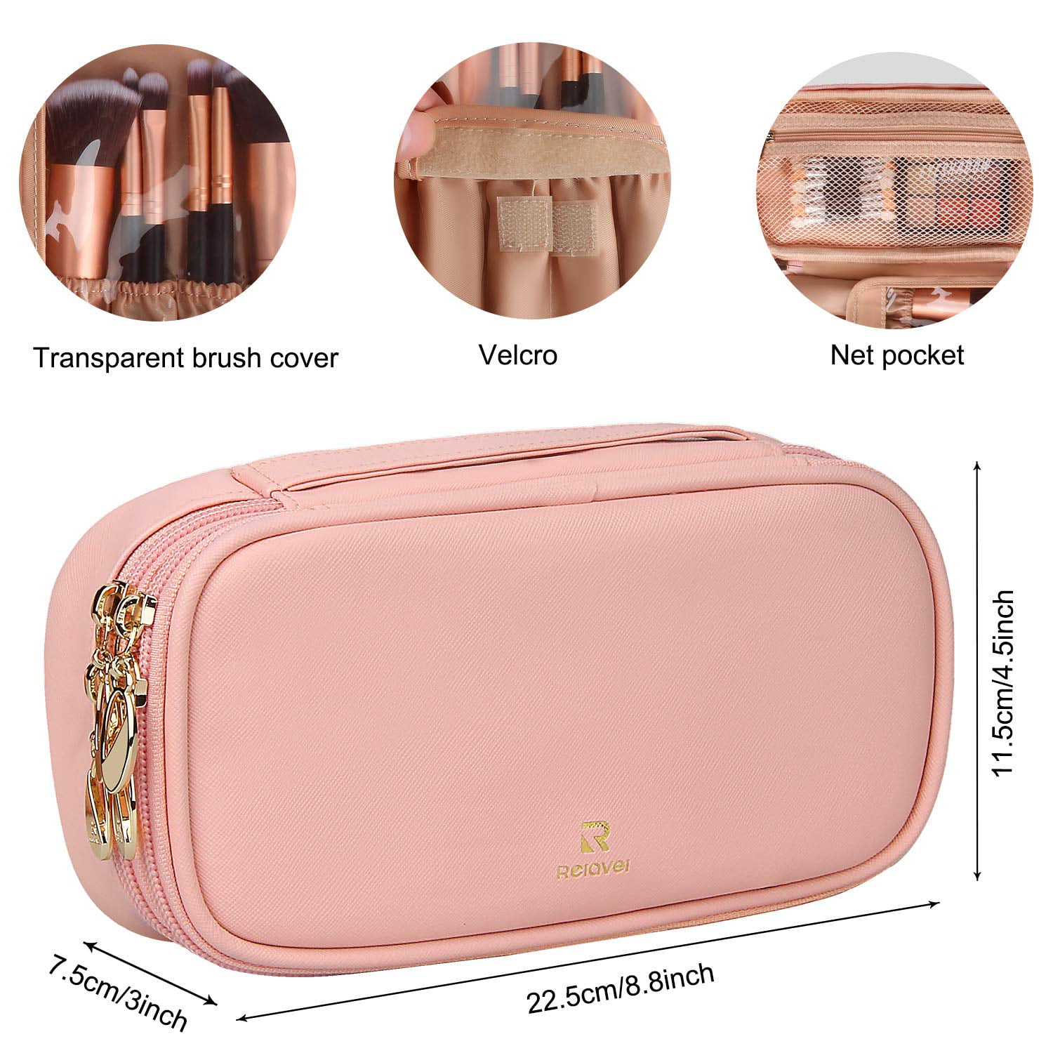 Beautiful Pink Cherry Blossom Pattern Small Makeup Bag Pouch for Purse  Travel Cosmetic Bag Portable Toiletry Bag for Women Girls Gifts