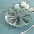thumbnail image 5 of Balsa Circle 5 Pieces Dusty Blue 20" Premium Polyester Napkins Faux Burlap, 5 of 8