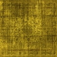 thumbnail image 1 of Ahgly Company Machine Washable Indoor Square Oriental Yellow Industrial Area Rugs, 6' Square, 1 of 4