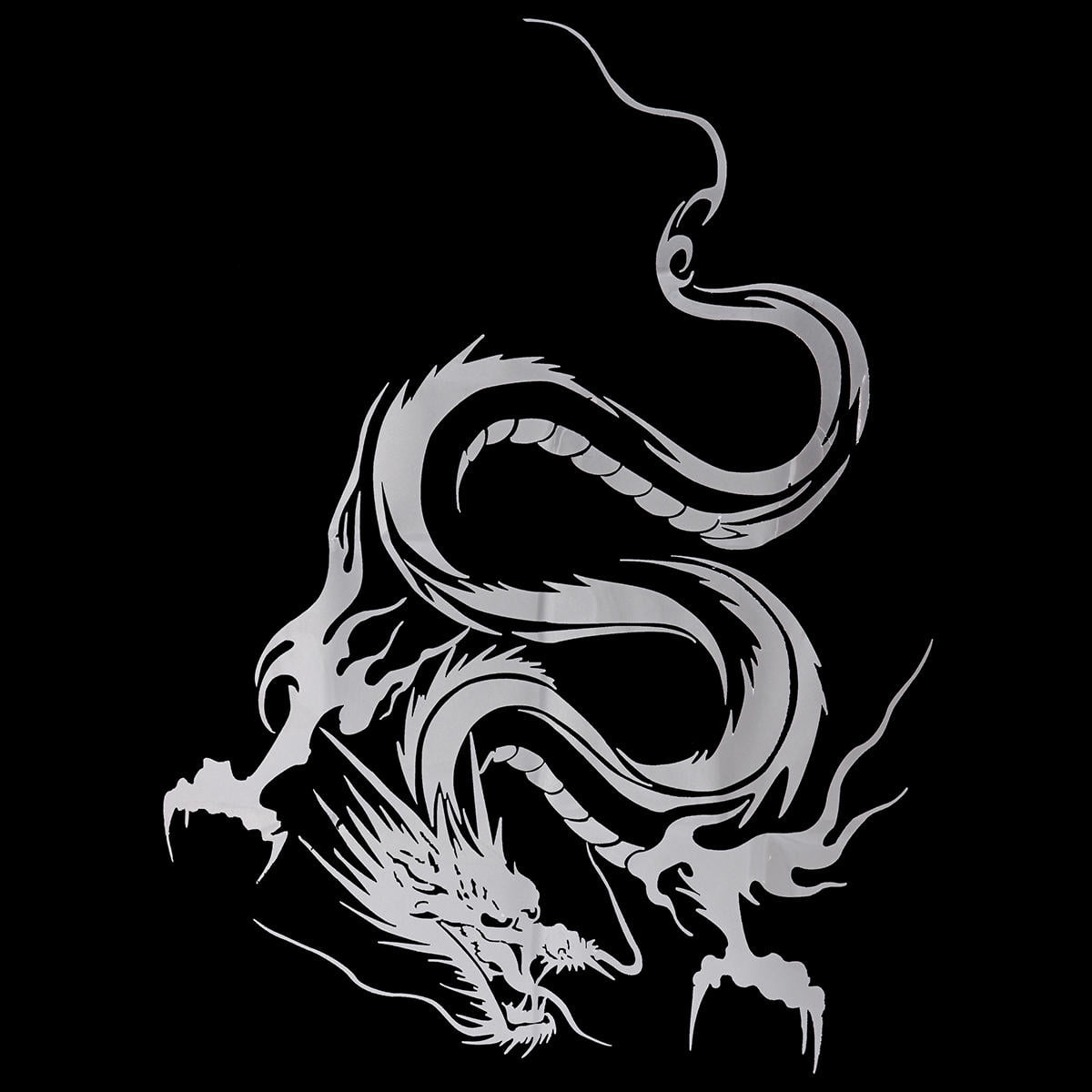 Reflective Dragon Totem Scratching Decals Car Stickers Full Body Car