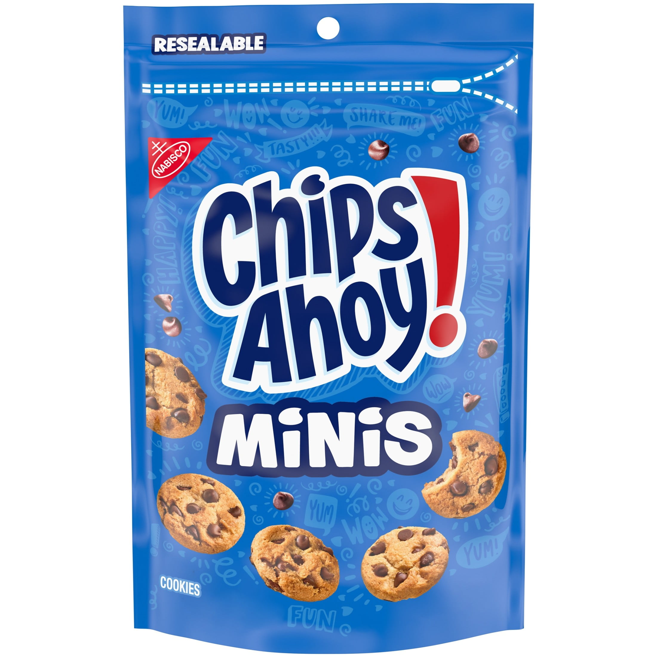 CHIPS AHOY! Crunchy Mini Original Chocolate Chip Cookies, Snak