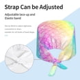 thumbnail image 4 of Kdxio Fish Scale Pattern Turban Hat for Women Men Comfortable Adjustable Cleaning Working Cap with Sweatband, 4 of 8