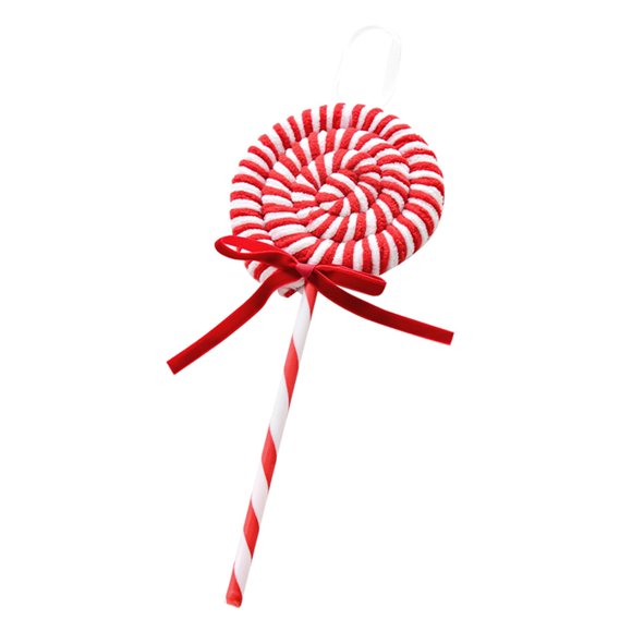 Liquidation!!Glaciart Décoration de Canne de Bonbon DIY Guirlande Arts Artisanat Décoration Maison Mignonne pour Noël Ornements Mobiles pour Bébé Matériau en Laine Naturelle