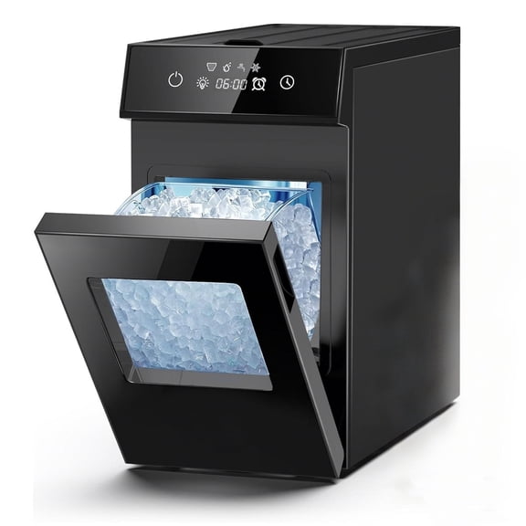 Nugget Ice Maker with 0.8 Gal Water Tank 8-10 Mins Fast Ice Making for Home, Camping, Kitchen