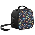 thumbnail image 2 of Yspwyqan Space Dinosaur Print Kids Insulated Lunch Tote Double-Insulated Lunch Bag Holds Lunch Box, Water Bottle, & Snacks Easy to Clean Suitable for Preschool and Elementary School Age Children, 2 of 6