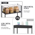 thumbnail image 7 of KK KINGRACK 3-Tier Metal Utility Rolling Cart with Wheels, Garage Storage, Slim Storage Cart for Office Kitchen Bathroom Narrow Place, File Black, 7 of 7
