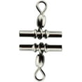 thumbnail image 4 of Cross Line Fishing Swivels 50Pcs 3 Way T Shape Fishing Swivel Sleeves Crimp Swivel Fishing Tackle Connector Size: 2/0 #3 (1/0), 4 of 6