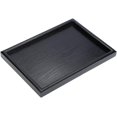 thumbnail image 1 of BEMS-1 uds. Bandeja de madera maciza negra de 30x20cm, rectangular de madera, 1 of 5