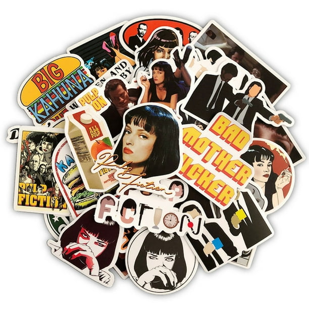 Paquete de pegatinas Pulps Fictions Anime, 49 unidades, 3-8 cm, decorativas
