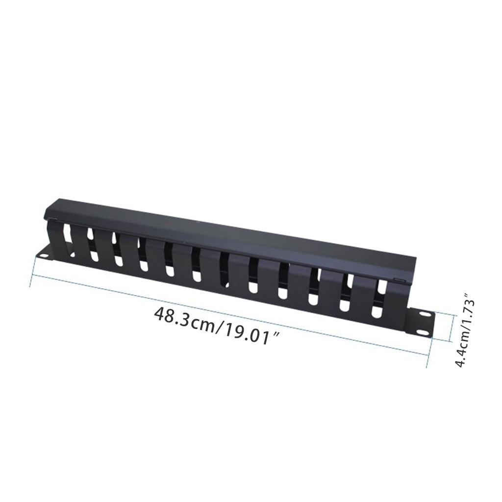 AOOOWER Network Rack Cable Management 12 Slot Metal Network Distribution Frame Organizer Desktop Tidy Wire Holder