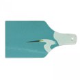 thumbnail image 1 of Egret Cutting Board, Side Drawn Simple Heron Illustration with Open Wings, Decorative Tempered Glass Cutting and Serving Board, in 3 Sizes, by Ambesonne, 1 of 2