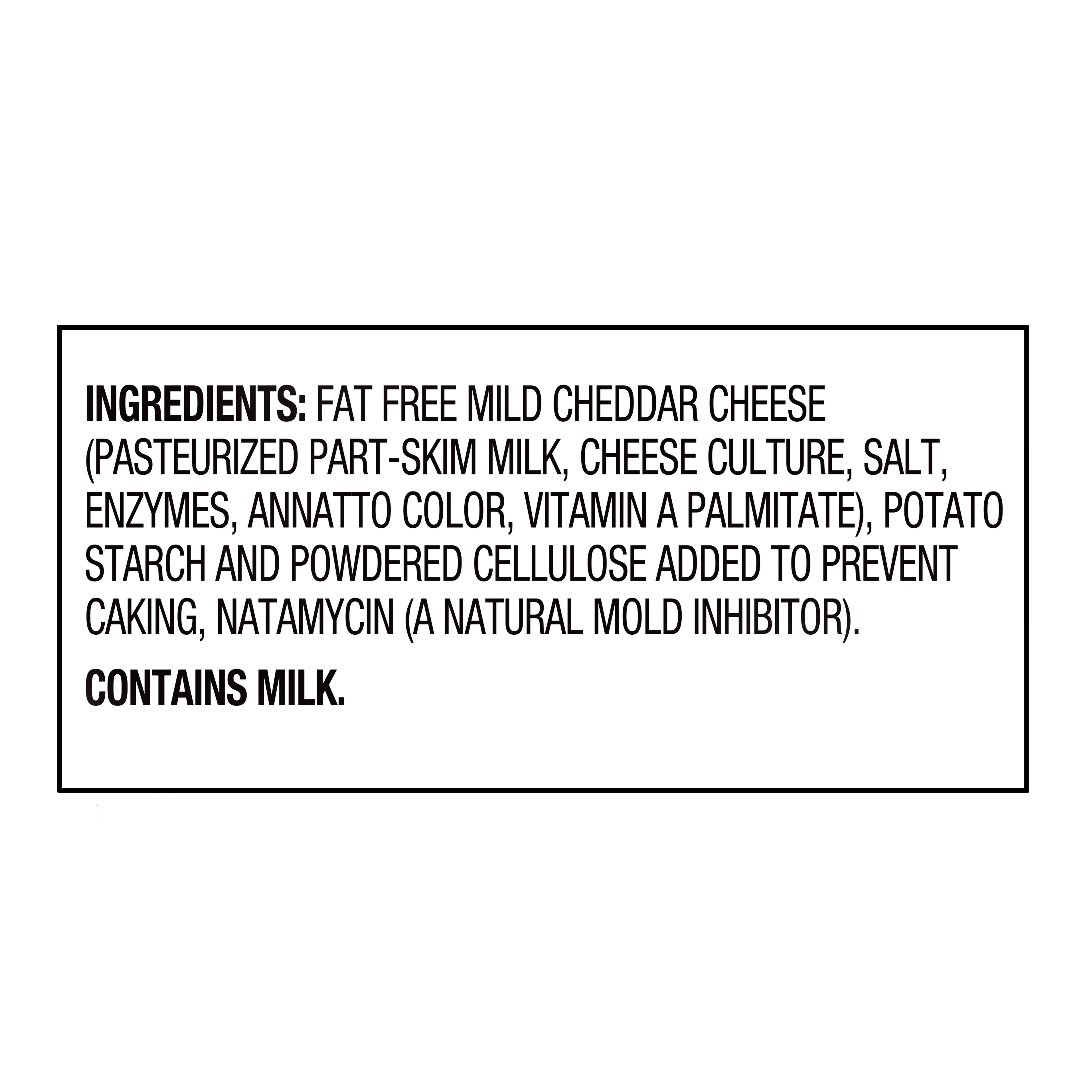 Great Value Fat Free Shredded Mild Cheddar Cheese 7 Oz Walmart Com Walmart Com