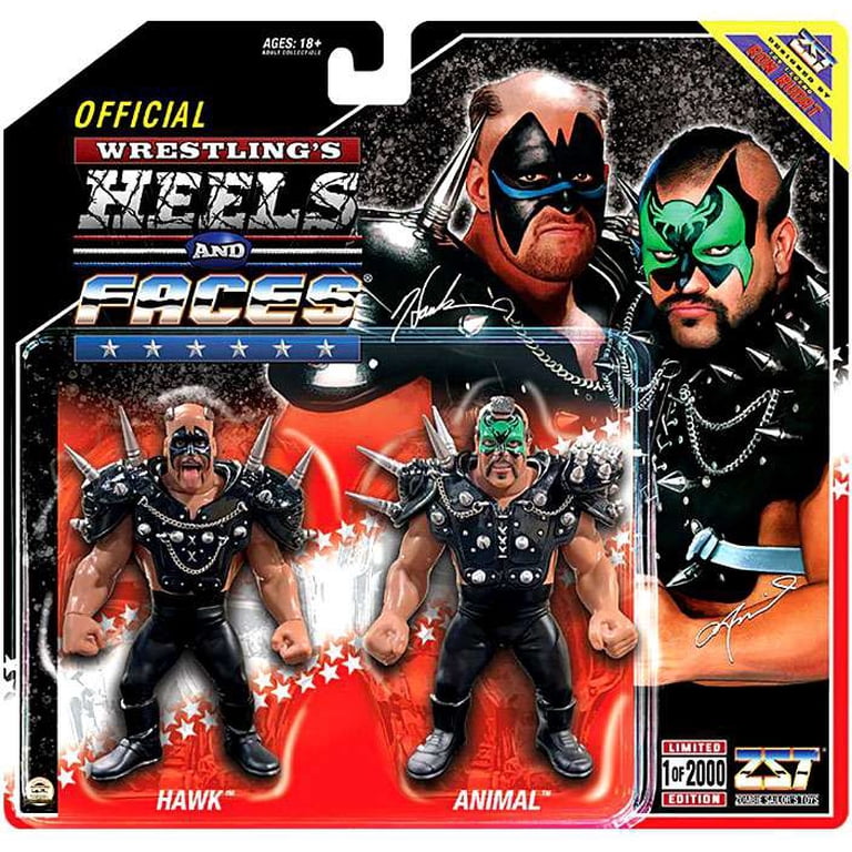 Wrestling's Heels & Faces Pinnacle Collection Hawk & Animal Action