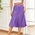 thumbnail image 2 of Sngxgn Skirts for Women Crossover High Waisted Ruffle Layered Skort Skirts(Purple,M), 2 of 7
