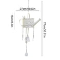 thumbnail image 3 of Weloille Arrosoir en Fer Forgé Panier Suspendu pour Plante, Trou de Drainage Antirouille Support Détachable pour Pot de Fleurs, Support Suspendu Rétro Résistant aux Intempéries pour Plantes pour Déco de Balcon, Patio, Véranda, Jardin, 3 of 6