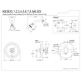 thumbnail image 2 of Kingston Brass KB3630ALSO Restoration Single-Handle Pressure Balanced Shower Faucet, Matte Black, 2 of 4