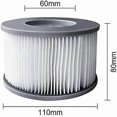 thumbnail image 3 of Replacement Filters - Cartridge Pump for Swimming Pools, Hot Underwater and Spa110X80X60mm Pack of 2, 3 of 5