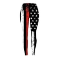 thumbnail image 3 of Gibobby Leggings moda Día la inparapenparancia para mujer Imprimir Pantalones yoga cintura media para mujer Leggings Medias Compresión Yoga Running Fitness American 4th Of July Print（Negro， S), 3 of 5