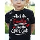 thumbnail image 1 of Girls Youth Casual Fashion Ain't No Family Like The One I Got Letter Printed Short Sleeve T-Shirt, Cute Style, Round Neck, Summer Top – Black, 1 of 6