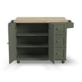 thumbnail image 6 of Homestyles Dolly Madison Engineered Wood Kitchen Cart in Sage Green/Brass, 6 of 18