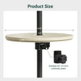 thumbnail image 3 of Chiccushion 2Pcs Outdoor Adjustable Umbrella Table, 14.8'' Portable Round Umbrella Table Tray with 1.6 inch Umbrella Hole, 3 of 7