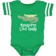 thumbnail image 3 of Inktastic Alligator Handsome Like Daddy Baby Boy Boys Baby Bodysuit, 3 of 5