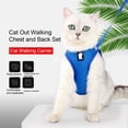 thumbnail image 3 of xinxixnxx Cat Harness Pet Set for Buffer Effect Reflective Traction Rope Escape Resistance Elastic Anti-Breakaway Chest Strap Green S, 3 of 6