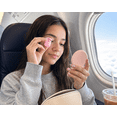 thumbnail image 2 of Eyelash Curler, Portable Mini Compact Spring-Assisted, Transparent Powder, Maroon, 2 of 4