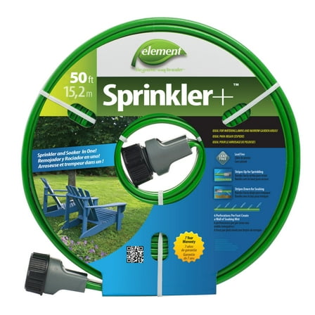 Swan Element Vinyl 50' Sprinkler & Soaker Garden Hose