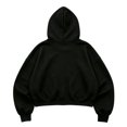 thumbnail image 5 of JIAYUE Men Zip Up Hoodie Star Print Long Sleeve Sweatshirt Kangaroo Pocket Loose Fit Cropped Outerwear for Outdoor Daily Walking, 5 of 5