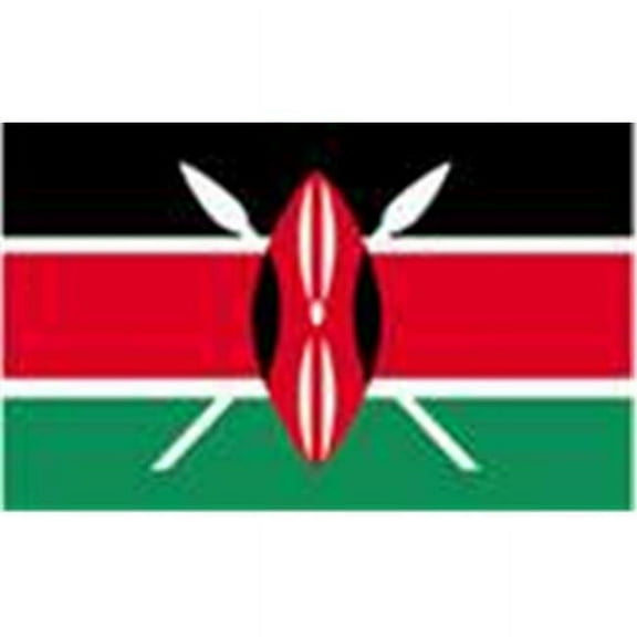 2 ft. X 3 ft. Nyl-Glo Kenya Flag