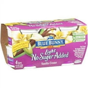 Blue Bunny: Light No Sugar Added Vanilla Cream Yogurt, 16 oz
