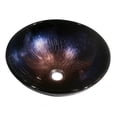 thumbnail image 2 of Dawn USA Dawn Tempered Glass Hand-painted Glass Vessel Sink Round Shape Gold and Brown, 2 of 2