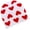 White, variant on Handmade Winter Beanies Hat with Heart Pattern Winter Skiing Walking Hat