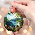 thumbnail image 4 of Tahaa Christmas Ornament, Ceramic/Acrylic - Tahaa Pacific Islands Travel Souvenir, Tree Hanging Ornament, Holiday Keepsake 2025, Traveler Gift, Collectible 2025, 4 of 5