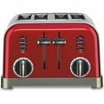 thumbnail image 3 of Cuisinart Métal Grille-Pain Classique en 4 Tranches, Rouge, 3 of 5