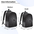 thumbnail image 2 of Balery Black Spider On Web Mochila Clásica Impresa Básica para Viaje, Mochila Escolar Resistente al Agua, Mochila de Lona con Correas Ajustables-Medium, 2 of 5