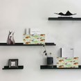 thumbnail image 4 of 2 Pack Foldable Felt Storage Cubes 10.1×6.3×4.7in Open Home Storage Bins for Organizing Shelf, Lime Toys Printed, 4 of 6