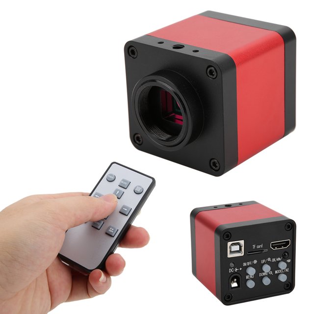 Industrial Microscope Camera, Durable USB Digital Zoom 48MP Microscope Camera, With Remote Control For Welding Support System Phone Repairing US Plug,EU Plug,UK Plug