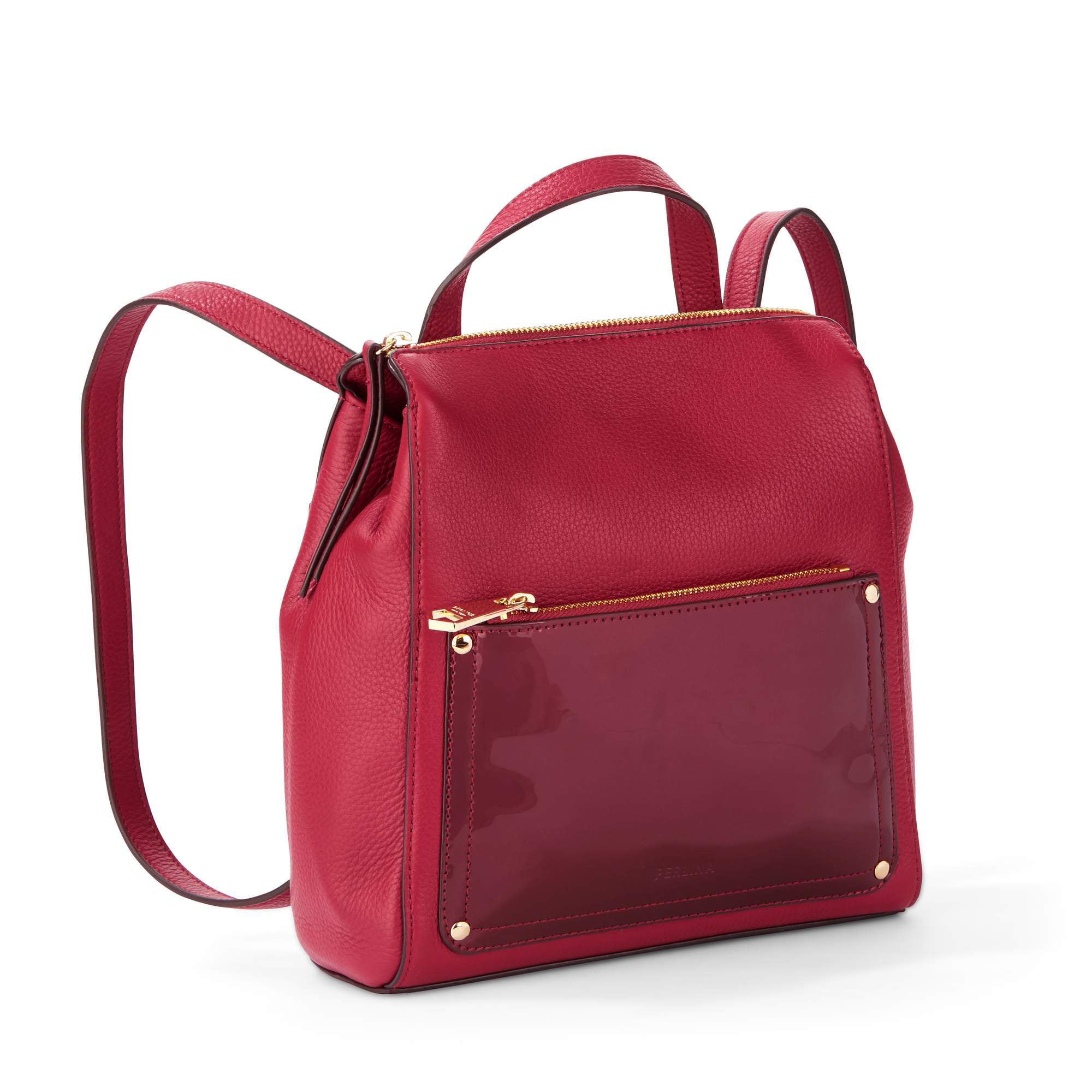 Perlina - Judi Convertible Small Leather Backpack - Walmart.com ...