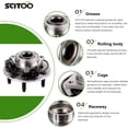 thumbnail image 4 of SCITOO 515073 New front Wheel Bearing Hub fit 2002-2006 for Dodge Ram 1500 5 Lugs Axle Hub Assembly Kit W/ABS 1 Pack, 4 of 5