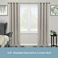 thumbnail image 3 of Kenney Seville 5/8" Standard Decorative Window Curtain Rod, 48-86", Oil Rubbed Bronze, 3 of 6