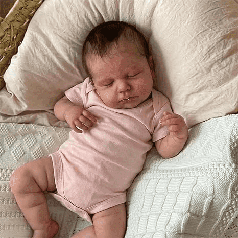 Realistic Reborn Baby Doll 20 Inch Real Looking Lifelike Sleeping Newborn Baby Dolls Loulou Life Like Toddler Cloth Body Baby Doll