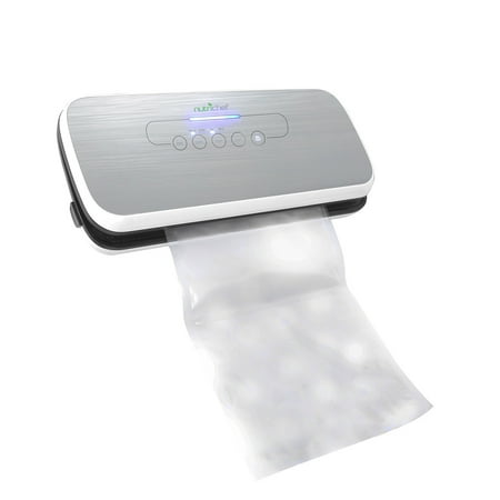 NutriChef Automatic Food Vacuum Sealer - Electric Air Sealing Preserver System (Silver)