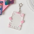 thumbnail image 4 of Card Holder With Keychain, Dienrx Clear Acrylic Id Sleeve With Keyring, Plastic Heavy Duty Top‑Load Card Holder For Student Id, Work Pass, Membership Card & Small Photo Display, 4 of 4