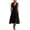 Black, variant on vigerkar Summer Dresses for Women Cotton Casual Maxi Dress Beach Vacation Long V Neck Button Dress with Pockets (Khaki, 3XL)