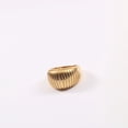 thumbnail image 2 of Womens Titanium Steel Ring Gold Geometric Index Finger Ring Fashion Retro Lantern Design Jewelry Gift for Her, 2 of 9