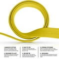 thumbnail image 3 of DXM SPORTS Brazilian BJJ Jiu Jitsu Karate Belt - Yellow, 220cm, 3 of 6
