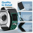thumbnail image 4 of AIYOCK Compatible with Apple Watch Ultra/Ultra 2 Bands 49mm 46mm 45mm 44mm for Men Women, Adjustable Breathable Nylon Sports Bands for iWatch Series 10/9/8/7/6/5/4/3/SE, 4 of 9